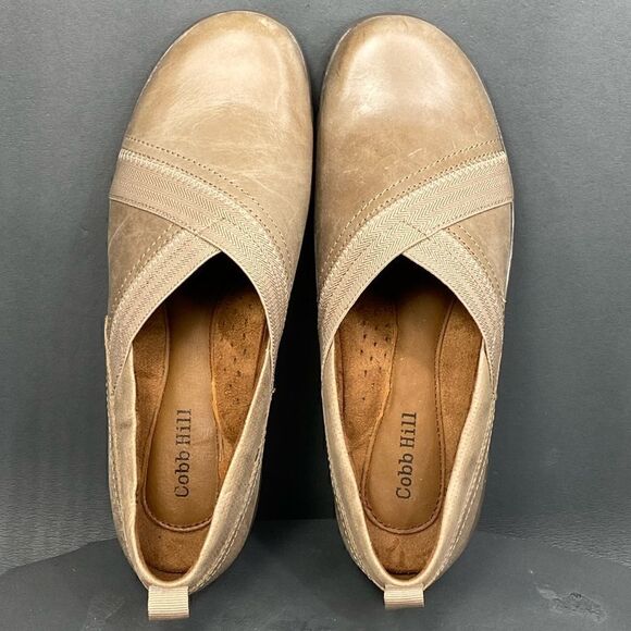 Women\'s Rockport Cobb Hill Penfield Envelope Loafer Stone Leather size 6.5 main image 4